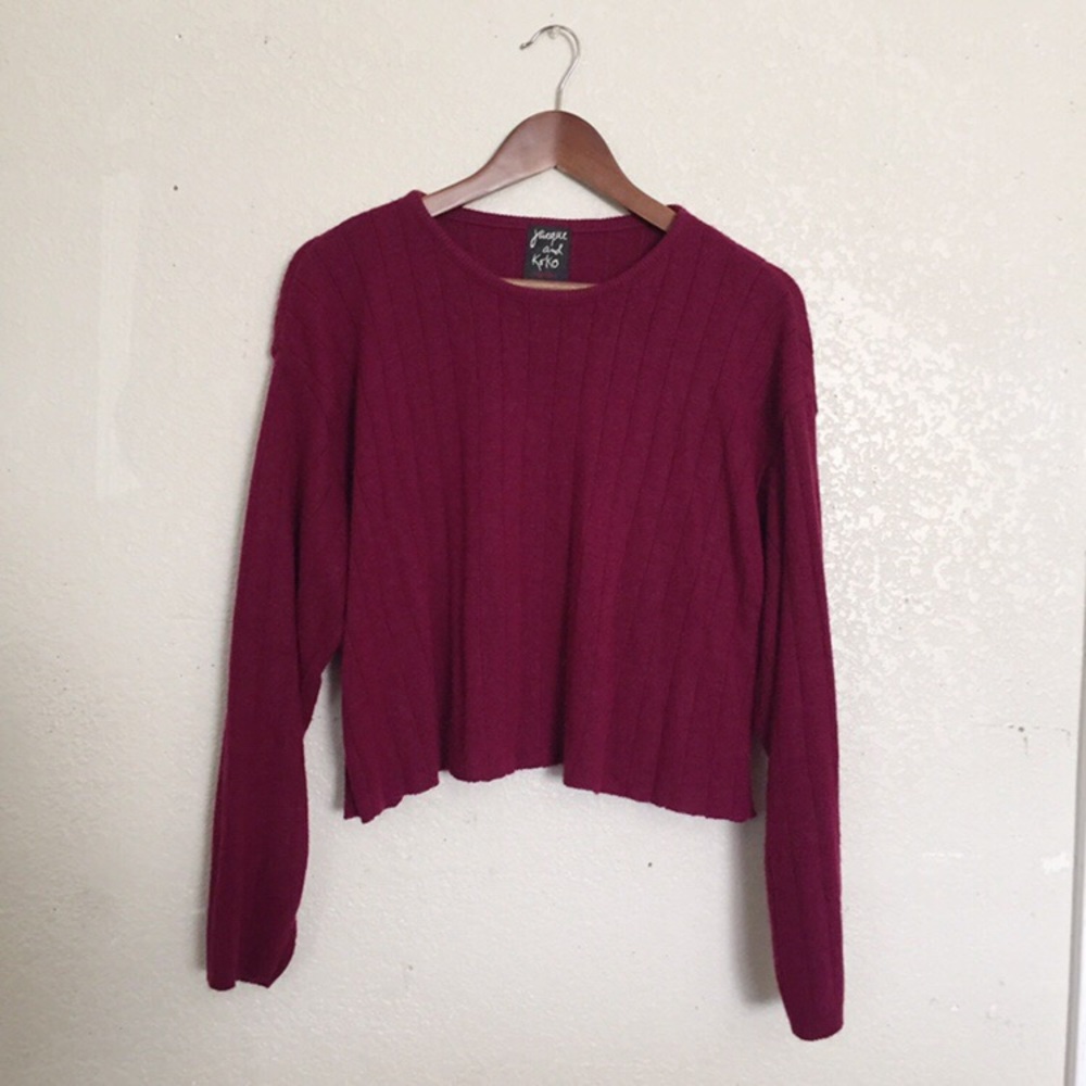 Ribbed Cropped Sweater